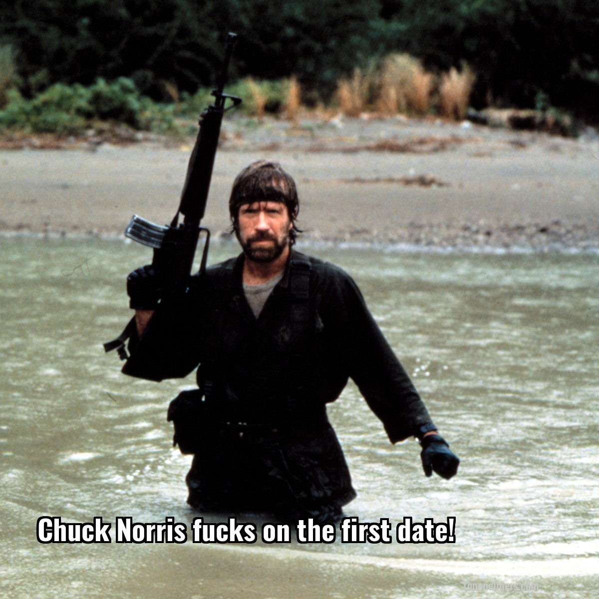 Chuck Norris fucks on the first date!